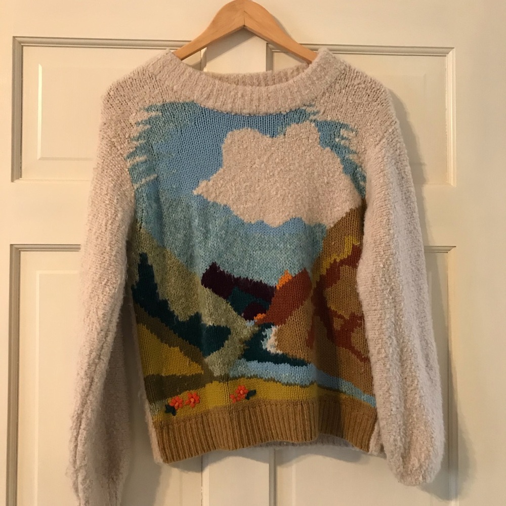 Anthropologie Sleeping on Snow Sweater